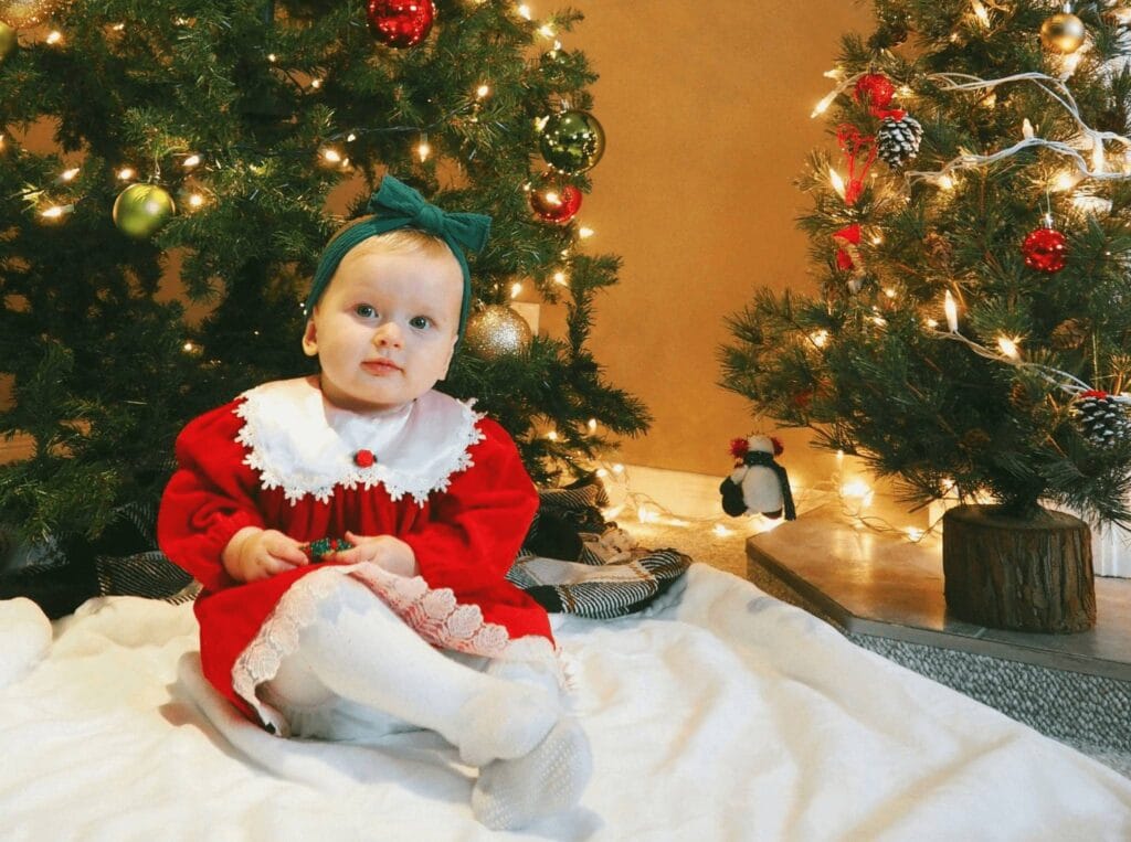 baby girl Christmas dress