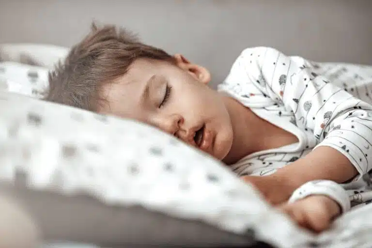 baby sleeping with mouth open